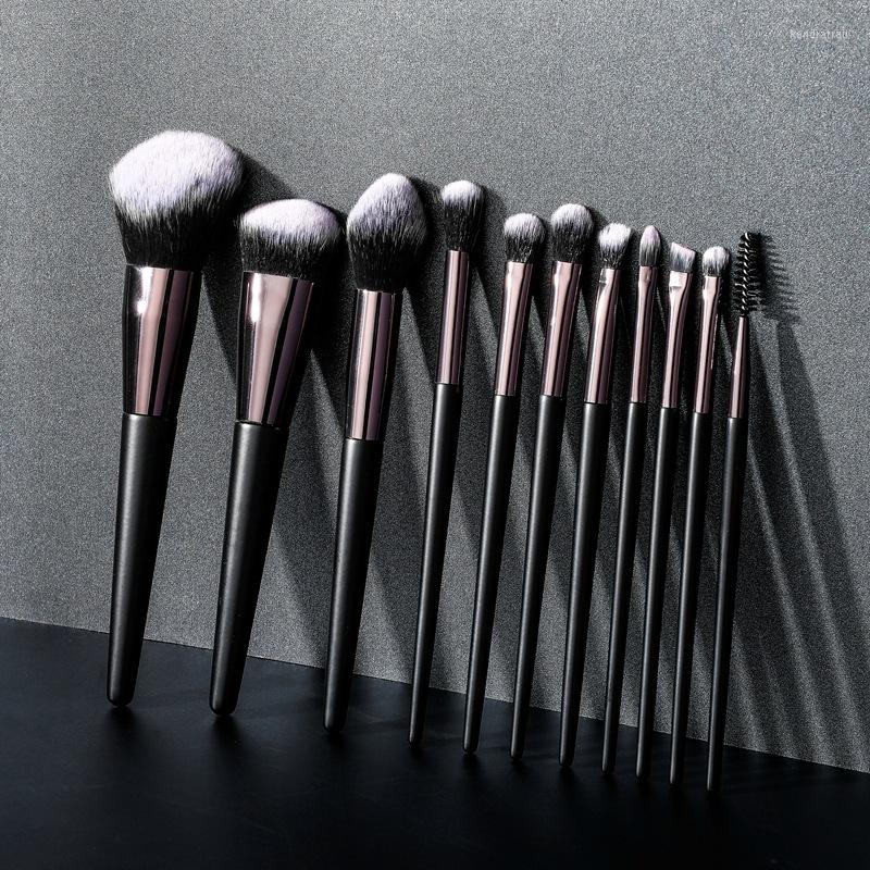 

Makeup Brushes Black 10 Pcs Cruelty-free Brush Sets