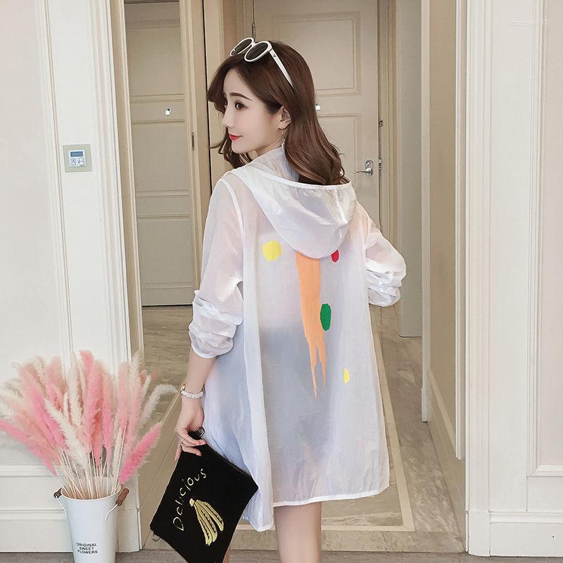 

Women' Jackets 4XL Large Size Jacket Female Spring Autumn Casual Hooded Windbreaker Coat Summer Thin Sunscreen Clothing Overalls Sunproof, Blue