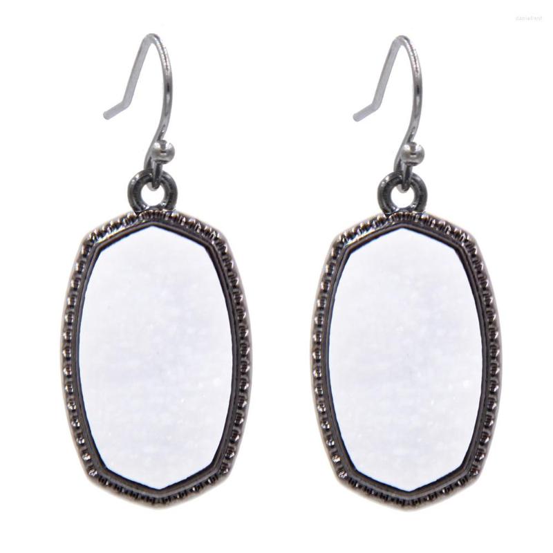

Dangle Earrings For Women Fashion Druzy Water Oval Drop