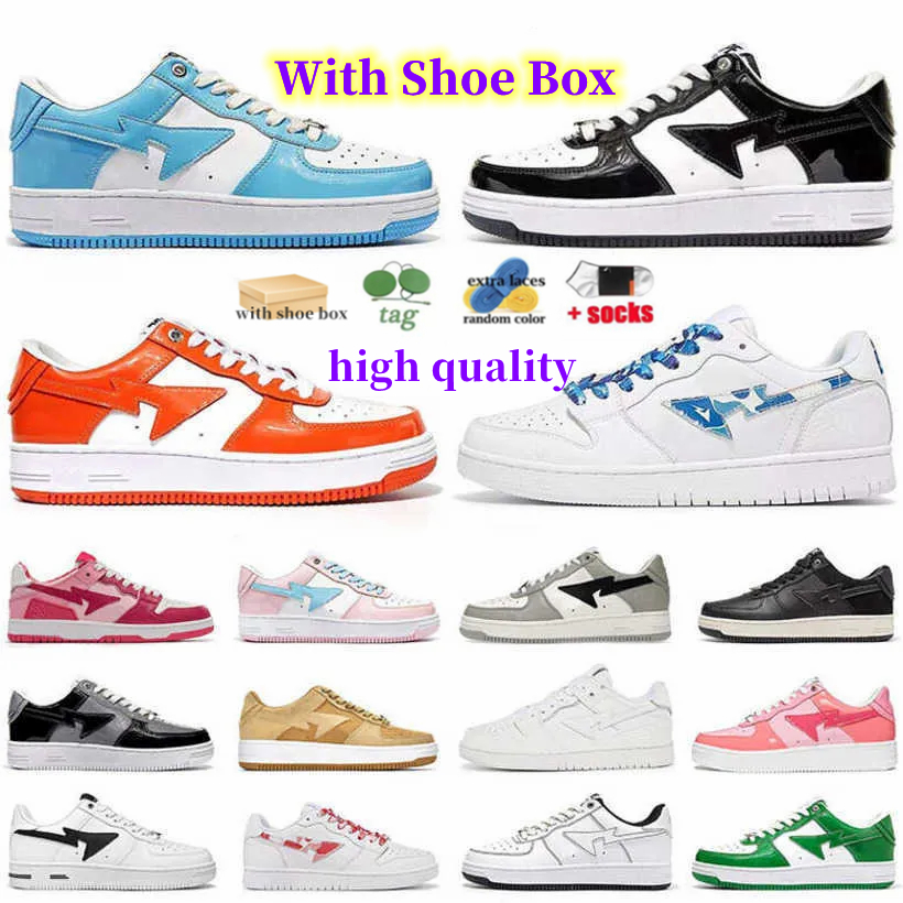 

With box Casual Shoes Sneakers White Green Red Black Yellow Sk8 Men Women A Bapestas Sta Low Abc Camo Stars designer shoe Beige sude mens trainers Plateforme, 33