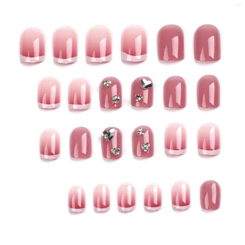 

False Nails French-Style Artificial With Smooth And Harmless Edge For Nail Technician Daily Use, Sandy brown