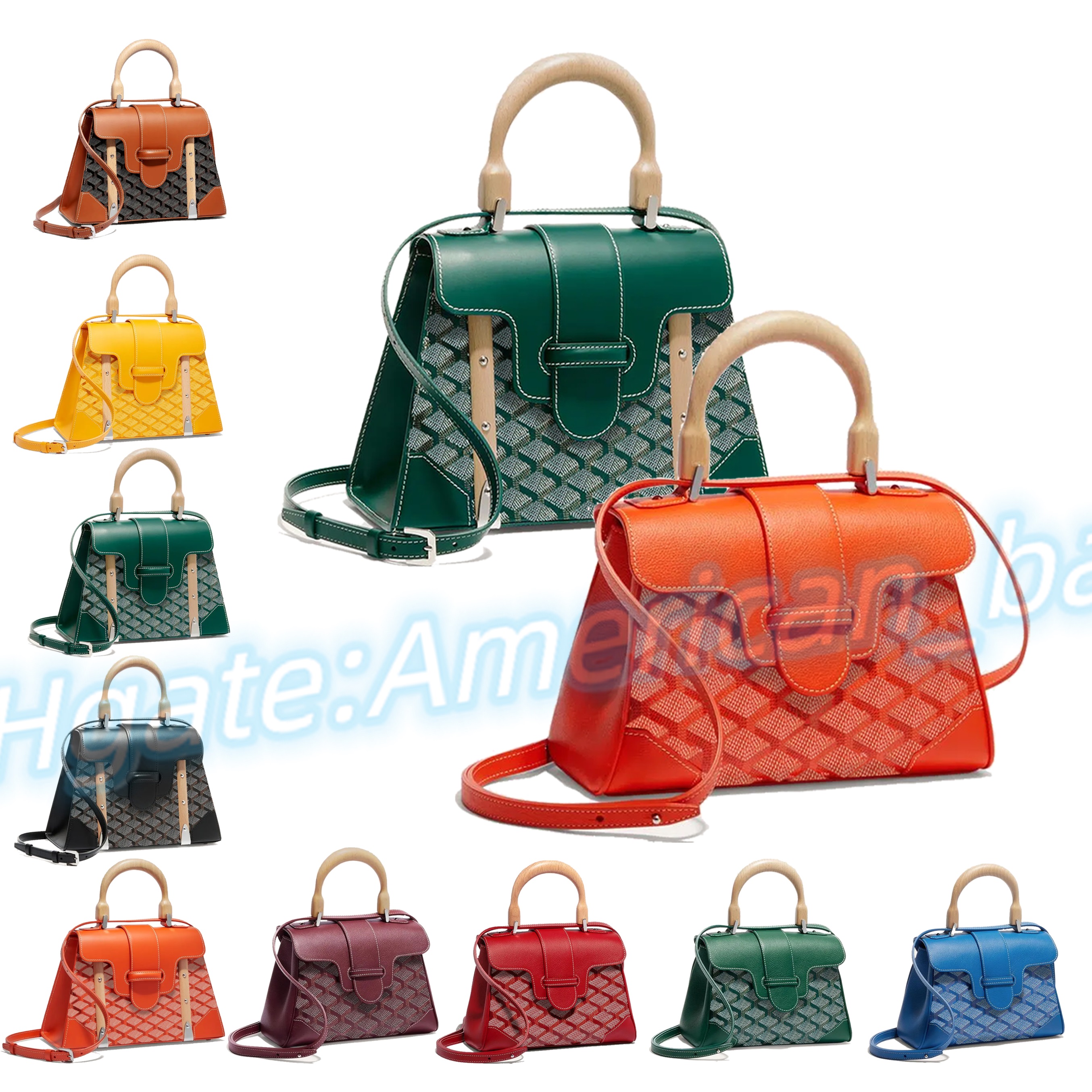 

5A qualitys bags Luxurys Designers Saigons bags totes men classic Handbags Genuine Leather women's cross Bodys Shoulder Bag fashion travel city cosmetic Clutch Bags, White