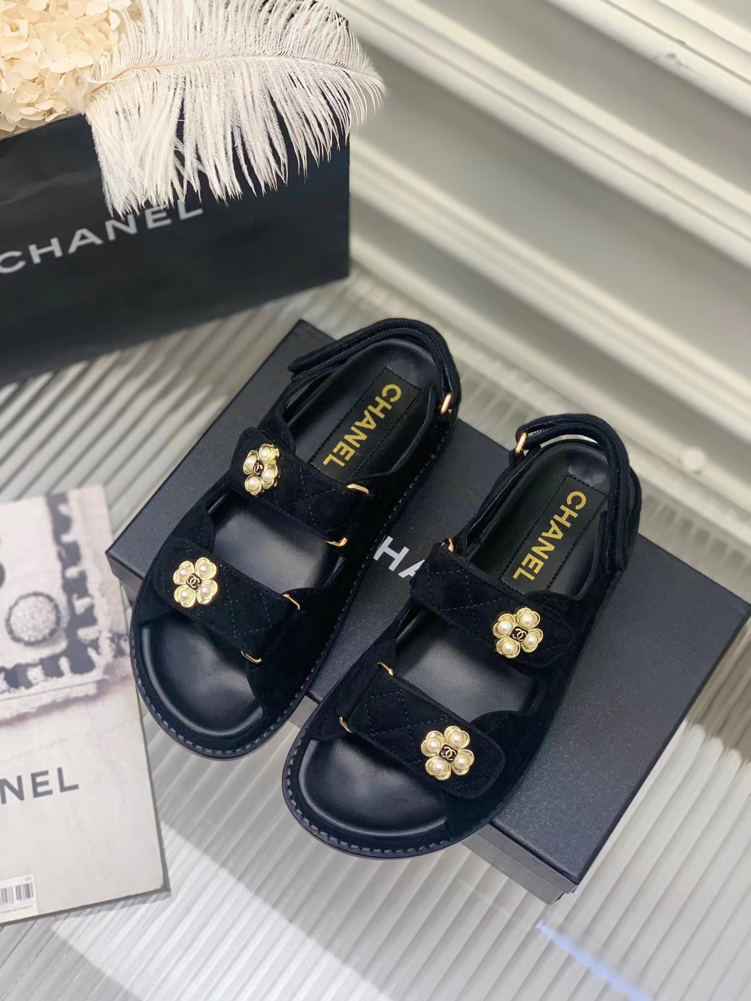 Vente d'usine sandales pour femmes chaussures de plate-forme de femmes noires en cuir authentique talons hauts