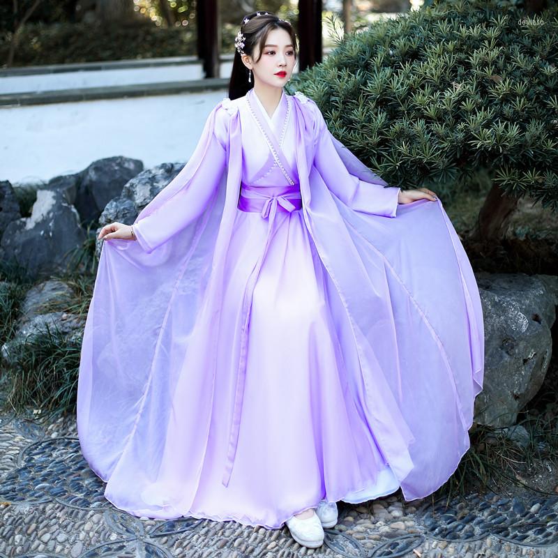 

Stage Wear Girls Hanfu Dress Women Ancient Chinese Style Traditional Fairy Performance Clothes Dance Tang Dynasy SL5095, Picture shown