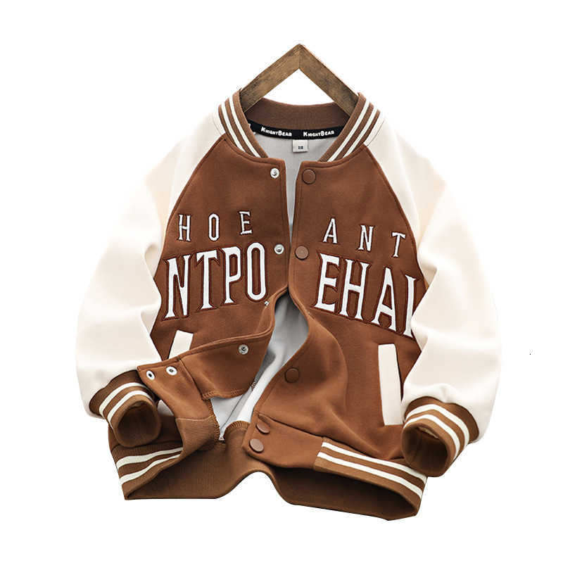 

Clothing Sets Boys' Spring Bomber Jacket 2023 Spring and Autumn New Korean Casual Chil1en's Jacket Medium and Large Chil1en's Jacket, Brown