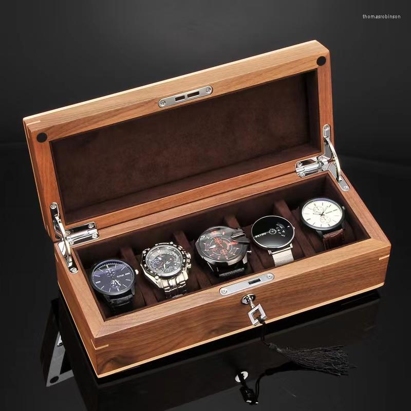 

Watch Boxes Freight Free Mechanical Retro Simple Walnut Storage Box