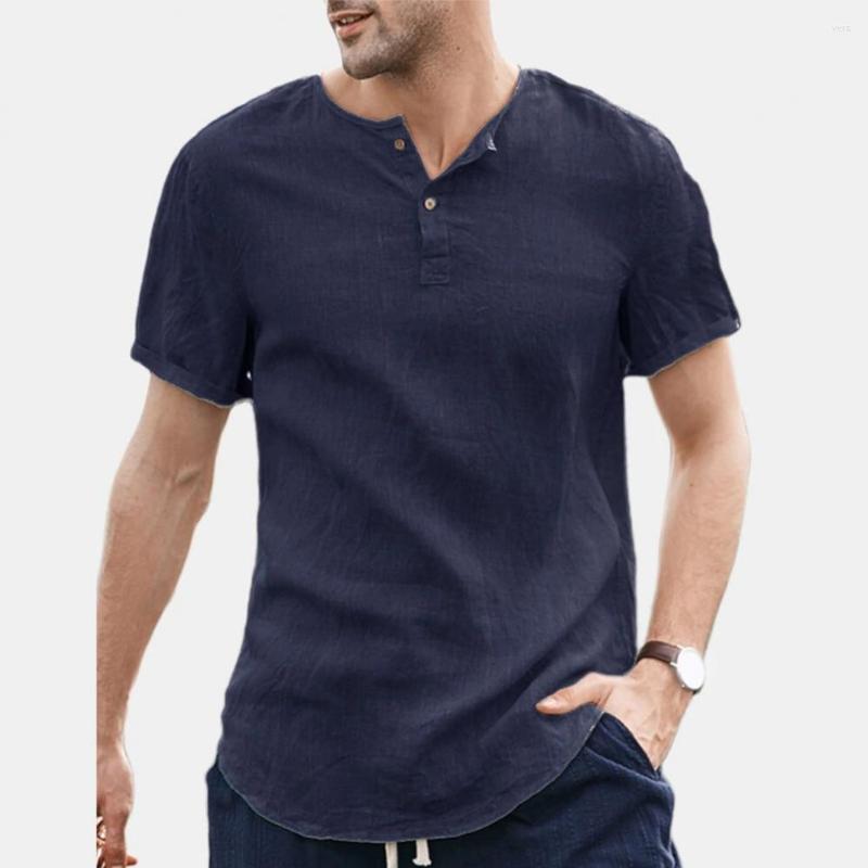 

Men's T Shirts Men T-shirt Pure Color O Neck Short Sleeve Casual Top Summer 2023, White