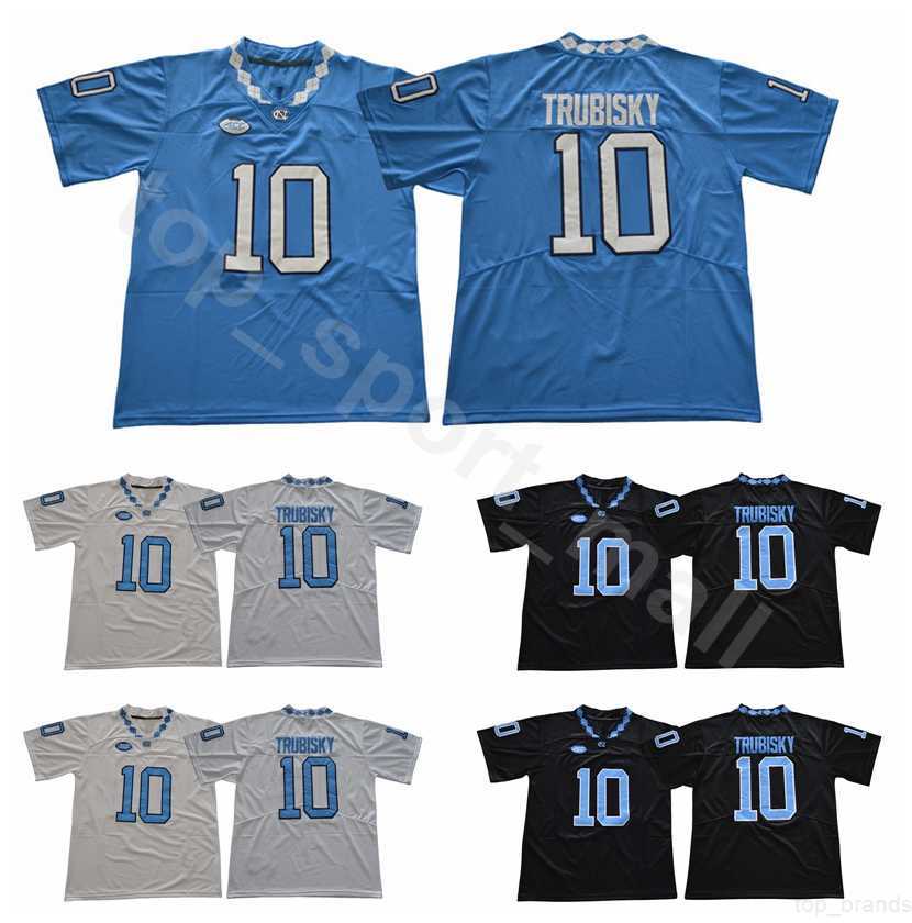 

UNC College 10 Mitchell Trubisky Jersey Men University North Carolina Tar Heels Football Jerseys Sale Team Black Away Blue White