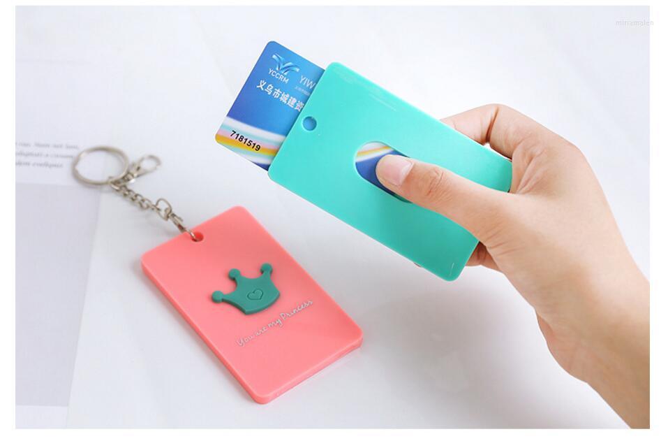 

Keychains 2223 Portable ID Card Package Cute Access Sets Student Bank Bus Hanging Neck Can Be Customized