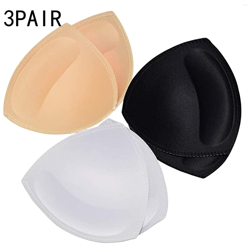 Women&#039;s G Strings 3 Pairs 6pcs Women Intimates Accessories Sponge Swimsuit Breast Push Up Bra Padding Chest Enhancers Foam Insert Cup-image-841734021