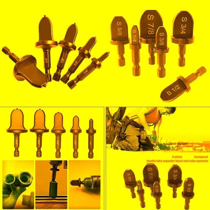 

Professional Hand Tool Sets 5pc6pc Hexagonal Handle Tube Expander HVAC Tools Air Conditioner Conditioning Swaging Spin Flaring Se8505261