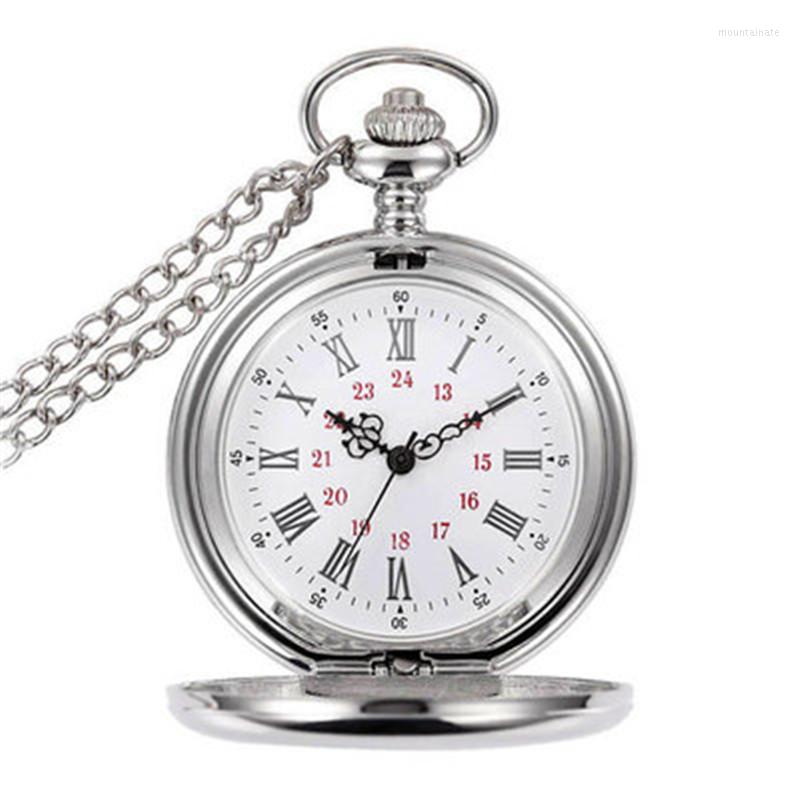 

Pocket Watches Fob Watch Vintage Roman Numerals Quartz Clock With Chain Antique Jewelry Pendant Necklace Gifts CH019, As shown 1