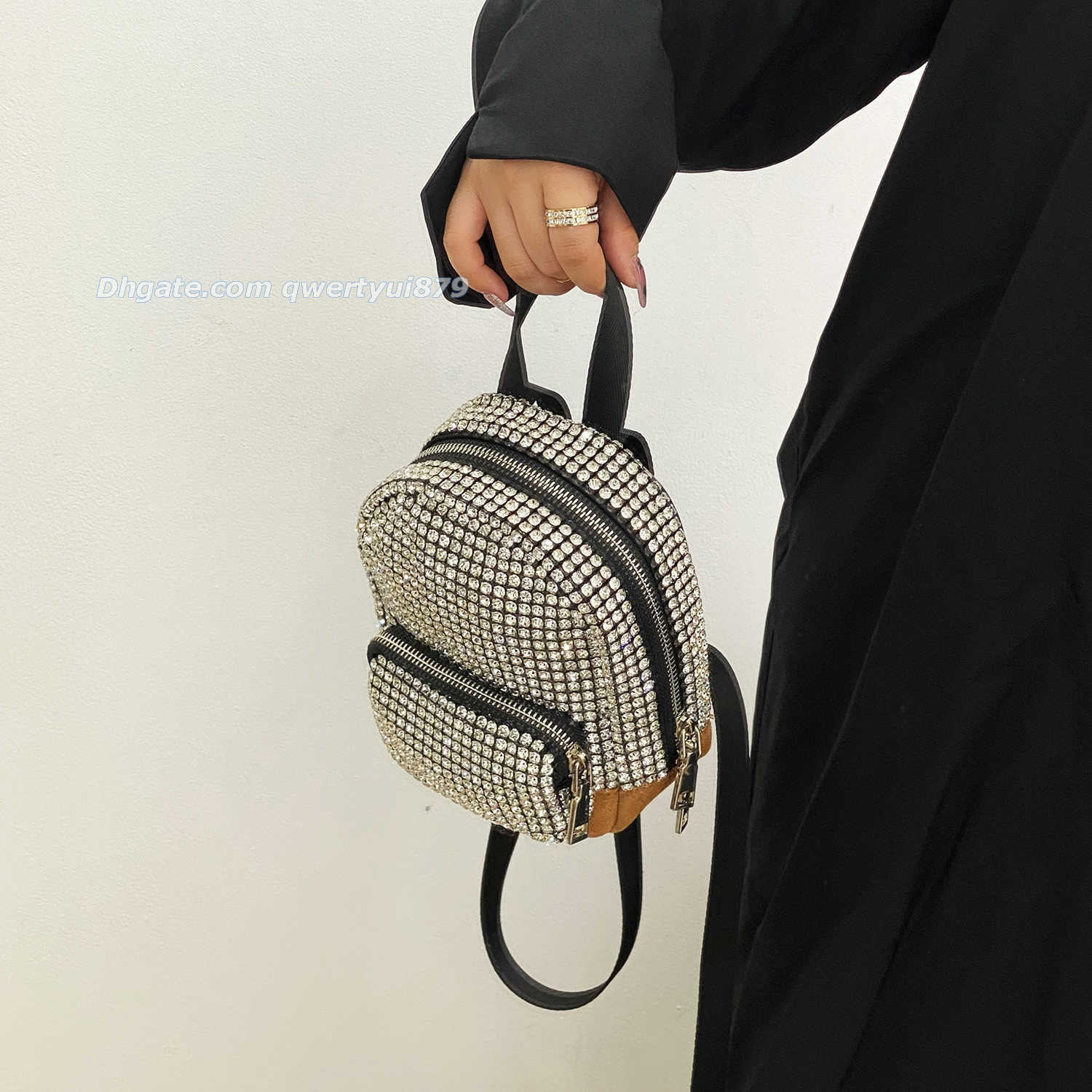 

Totes Sparkle Diamond Luxury Women Crossbody Bag Designer Brands Women Shoulder Bags Rhinestone Evening Handbags Chic Party Purse 2022 021423H, Silver8
