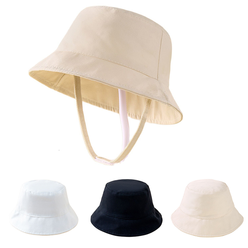 

Caps Hats Solid Color Baby Hat Spring Summer Soft Children Girl Boy Sun Outdoor Casual Toddler Panama Fisherman Cap 230213, Beige 02