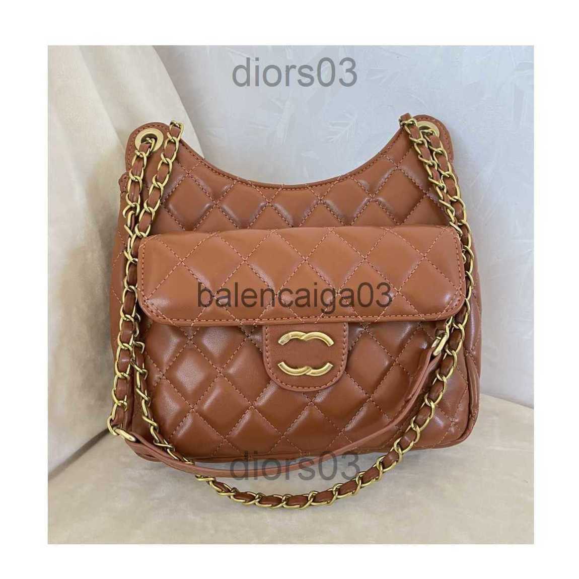 

Designer Channel Bag Handbag Tote Shoulder Crossbody Bag Fashion Luxurious Womans Leather Underarm New Shopping Rhombus Makeup Messenger Bag, Black