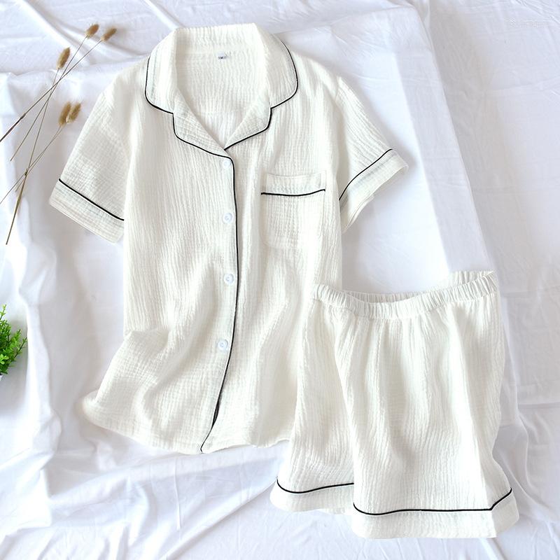 

Women's Sleepwear 2023 Summer Women Pajamas Set Two Pieces Cotton Pyjamas For Lady Breathable Soft Sleeping Clothing Home Wear, Pink