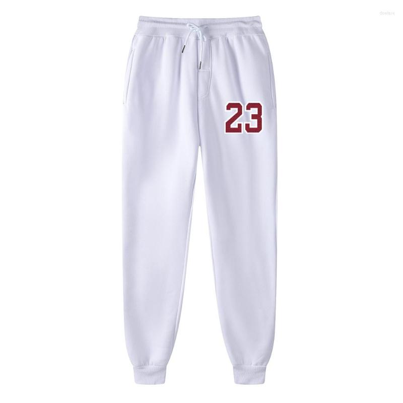

Men' Pants 2023 Men' Joggers Casual Fitness Men Sportswear Tracksuit Bottoms Skinny Sweatpants Trousers Black Gyms Jogger Track Pant, White