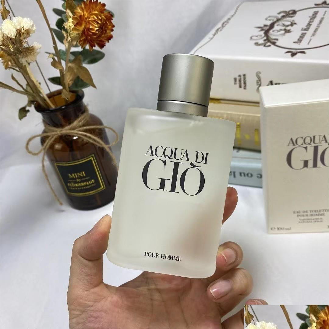

Solid Perfume 100Ml Acqua Di Gio Per Men Women Parfum Eau De Toilette Pour Homme Profumo Long Lasting Smell Man Fragrance Spray Drop Dh6Ig