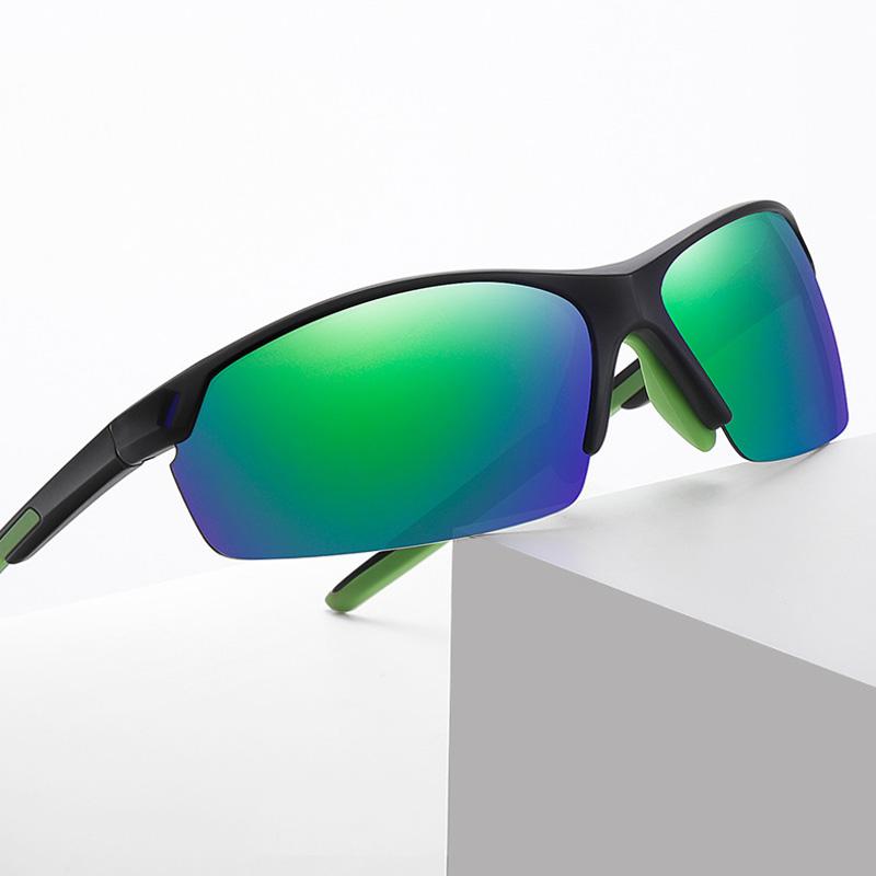 

Sunglasses 2023 TR90 Polarized Glasses For Man Half Frame Outdoor Sports Mens