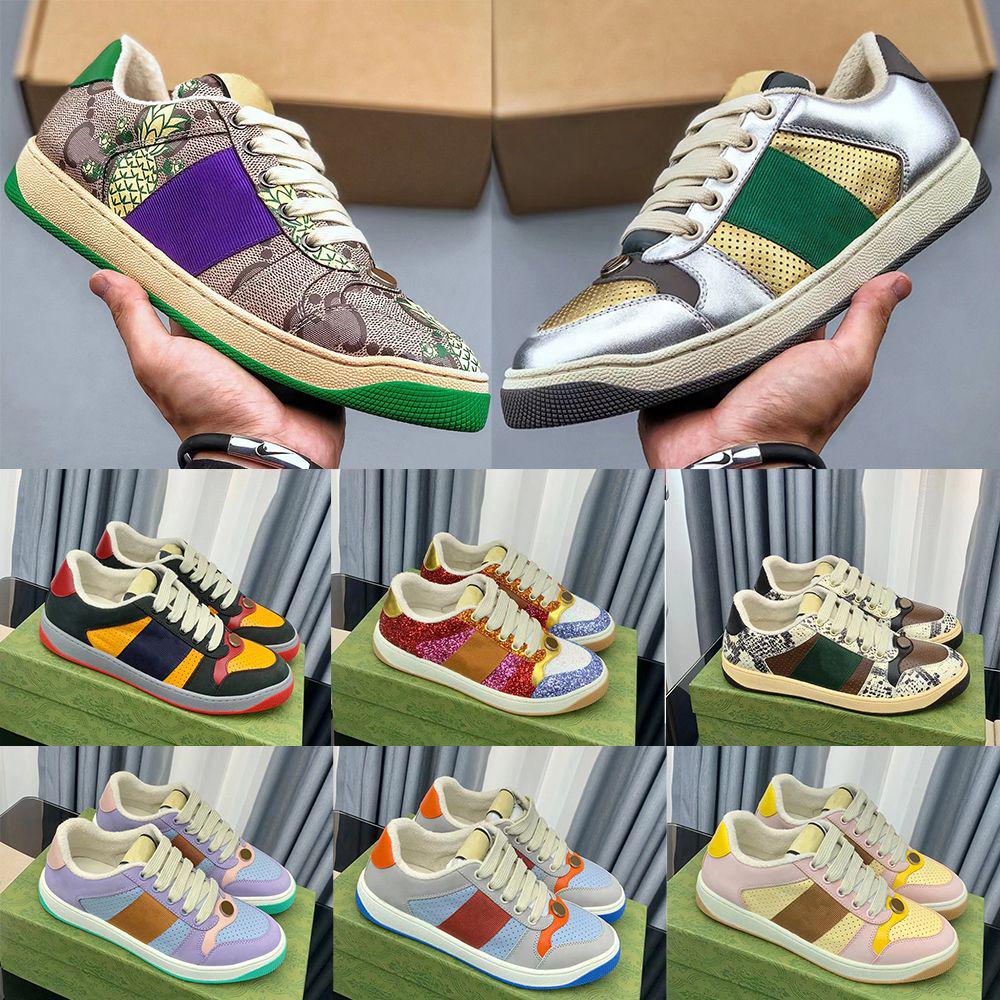 

With Box Designer Sneakers GGity Shoes 2023 Designer shoes New casual shoe Mens women Lovelight series screener Sequin sneakers Ace bee L Mb
