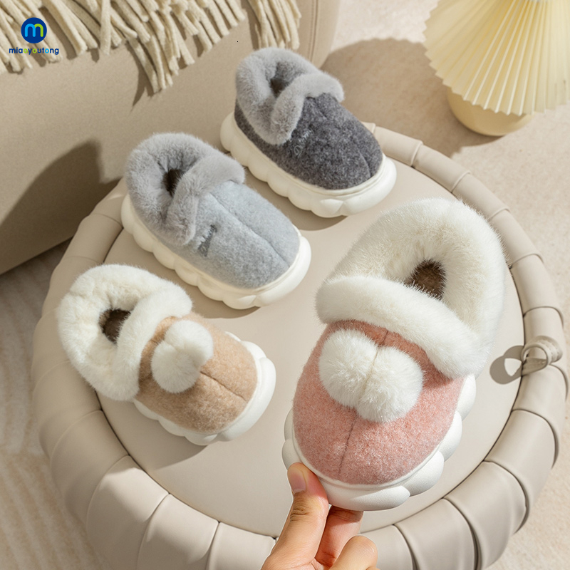 

Slipper Winter Kids Baby Boys Girls Thick Warm Slippers Fluffy Soft Non-slip Home Indoors Children Parent-child Cotton Shoes Miaoyoutong 230213, Ds169-fen
