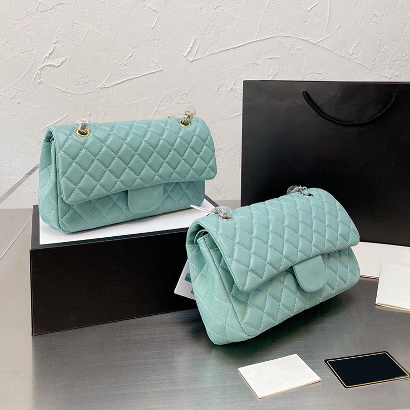 

2023Ss Classic Double Flap Lambskin Bags Outdoor Sacoche Purse Gold/Silver Metal Hardware Multi Pochette Lambs Pocket Luxury Designer Tote Handbags 25CM, Red gold