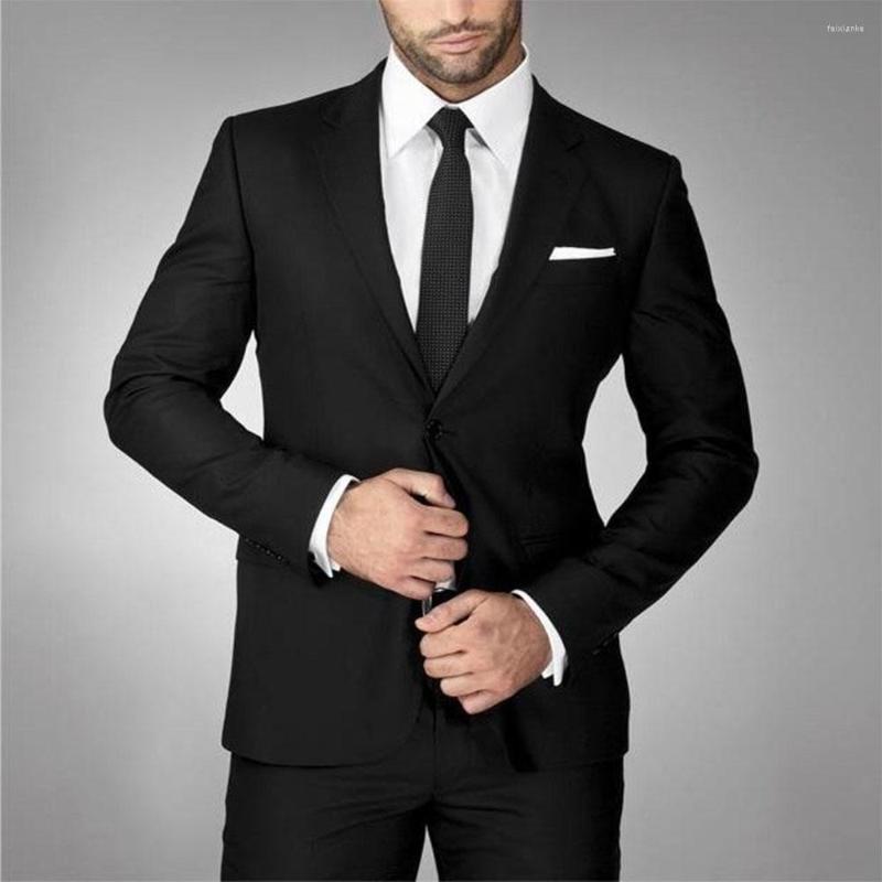 

Men's Suits Thorndike Fashion Black For Men Notch Lapel Formal Bussiness Blazer Sets Slim Fit Wedding Groom 2 Pieces Mens Suit Set, 11