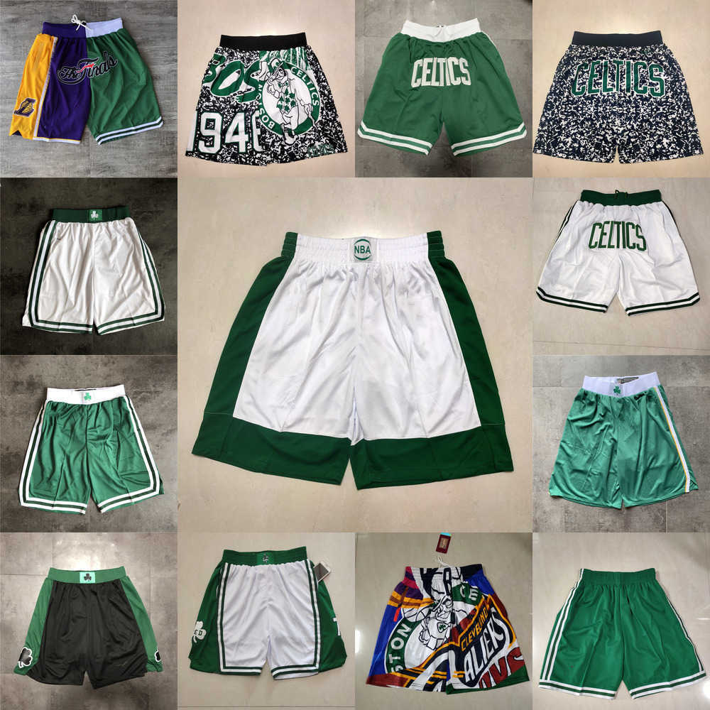 

Boston''Celtics''Shorts mens Throwback Basketball Shorts pocket Basketball 33 Larry Bird Jayson 0 Tatum Jaylen 7 Brown, Color