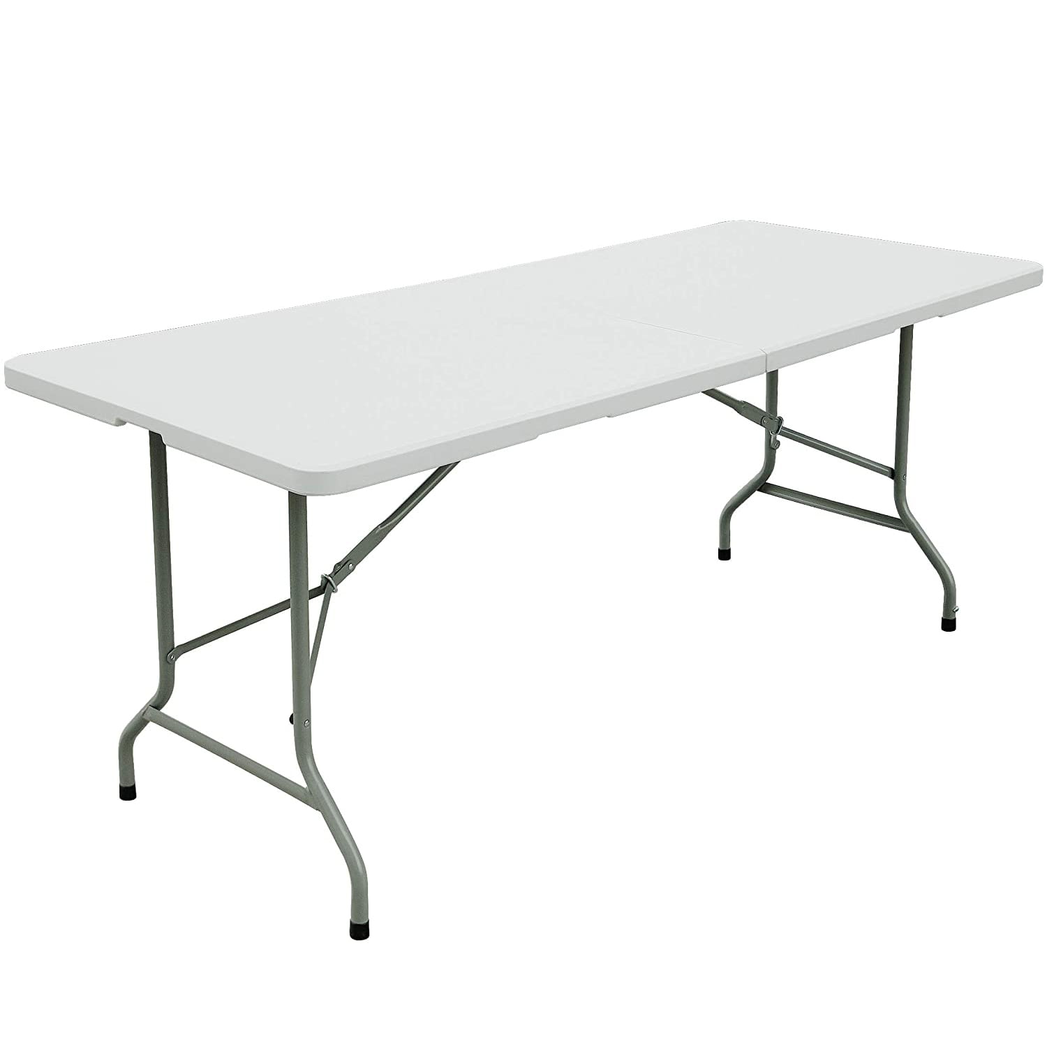 

SKONYON 6ft Portable Plastic Folding Table White