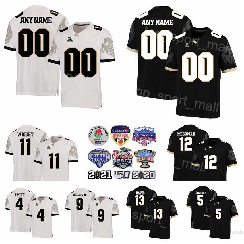 NCAA College UCF Knights Football 10 John Rhys Plumlee Jersey 5 Isaiah Bowser 0 Johnny Richardson 1 Javon Baker 15 Jason Johnson 27 Walter Yates