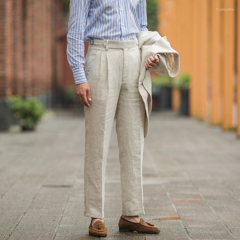 

Men' Pants 2023 Men' Spring Summer Retro Loose Straight Cool Male Solid Color Casual Men High Waist Streetwear Trousers C21, Dark blue