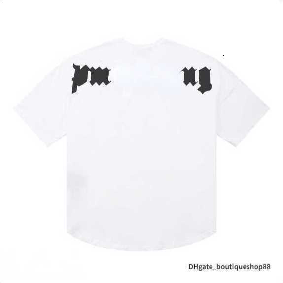 

23s Designer of luxury T shirt brand palms palmangel City Quality tshirt PA Clothing spray letter short sleeve spring summer Casual men and women tees yz