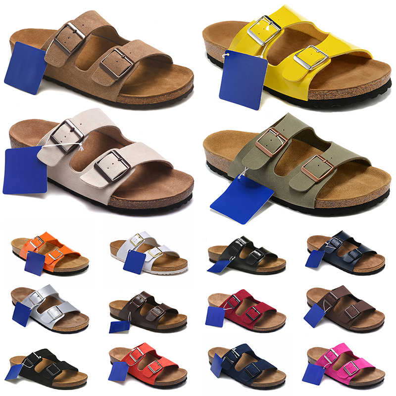 

Birks sandals men women Arizona Slippers Black White Red Pink Brown Suede Snake Leather Clogs Flip Flops Beach Outdoor slides, #4