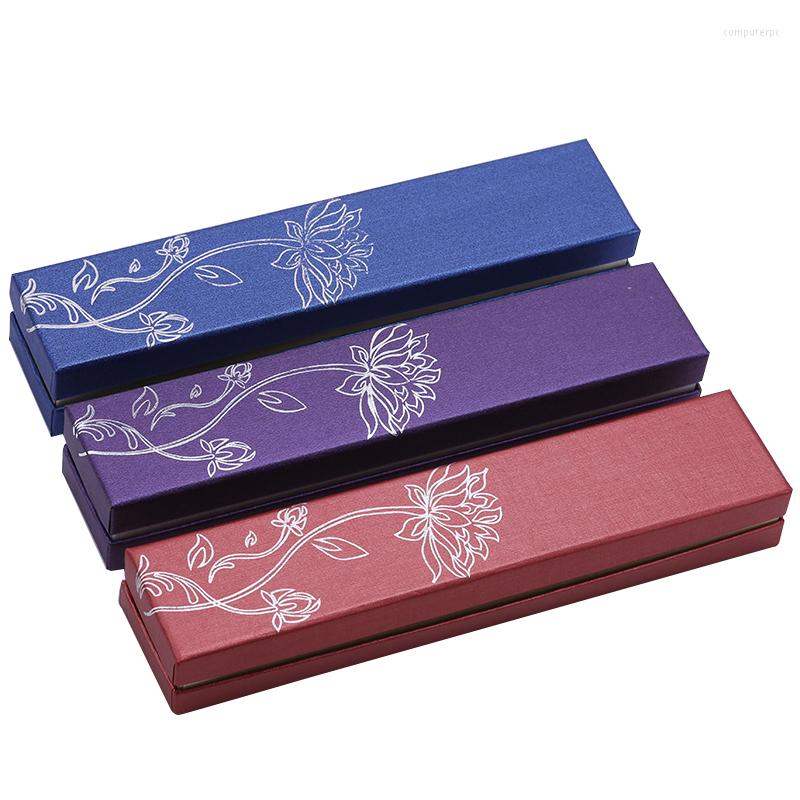 

Jewelry Pouches 8pcs Pearl Printing Lotus Mixed Color Cardboard Necklace Bracelet Accessories Boxes Gift