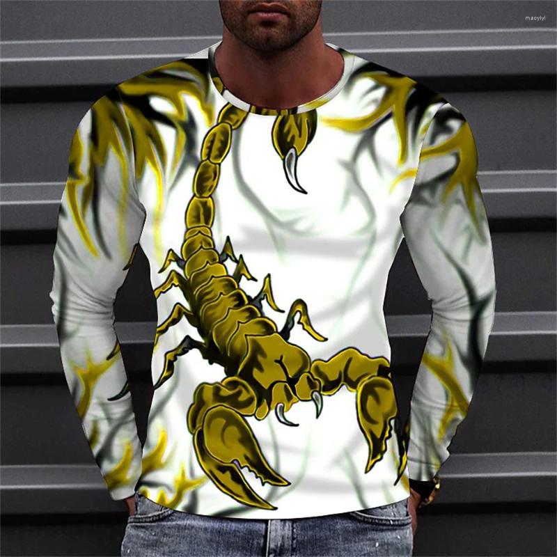

Men's T Shirts 2023 Cotton 3d Scorpion Animal Print Short Sleeve Top Fashion Streetwear Tee Cool Long T-shirt Men Summer Men's T-shirts, Cxzh-20220816-223