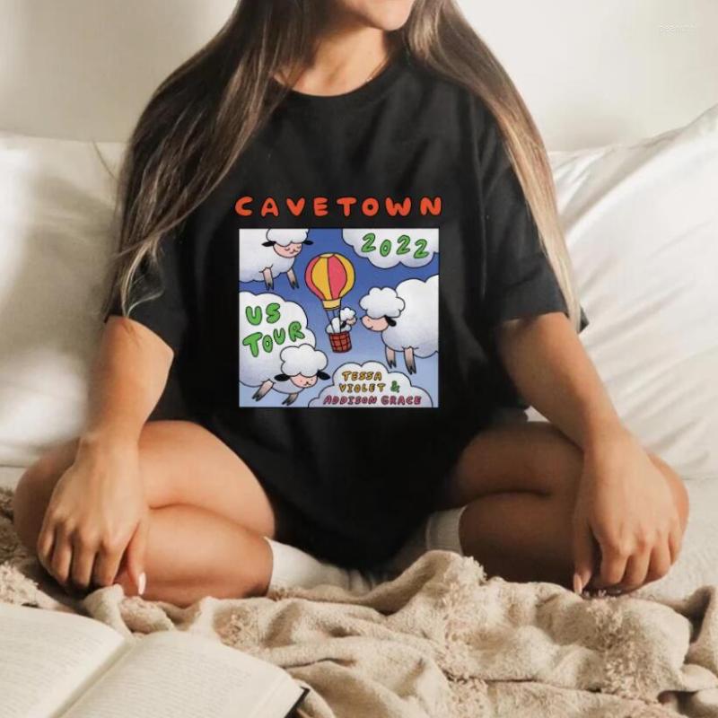 

Women' T Shirts CaveTown 2023 Us Tour Women Men Music Woman Print Tshirt Streetwear Tops Lemon Boy Tee Shirt Clothing, Black