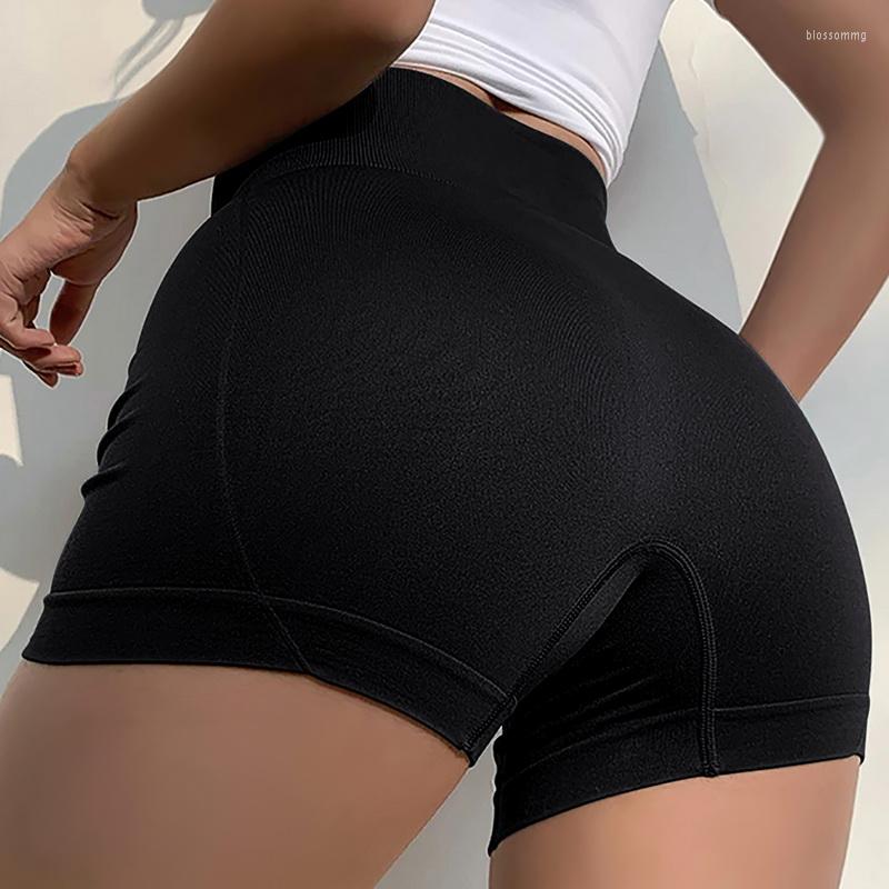 

Women's Leggings Women Hip-Lifting Yoga Short Pants Seamless Shorts High Waist Sport Fitness Running Gym Lady, Yellow