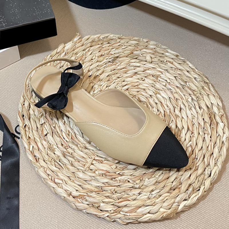 

Womens Dress Shoes With Bow Sandals Pointed Toe Chunky Heels Pump And Slingbacks Sandals 100% Leather Elegant Wedding Shoe Business Normal Loafers Casual Shoe