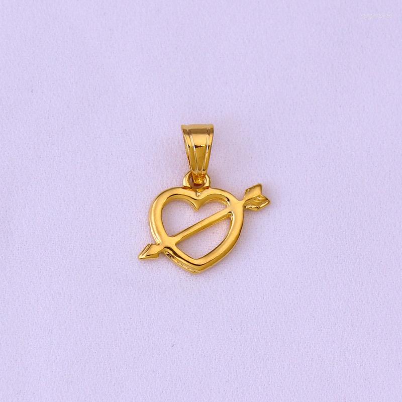 

Pendant Necklaces FS Brand Jewelry Small Necklace Arrow Through Heart Zealand High Quality Woman&Men Retro Accessories