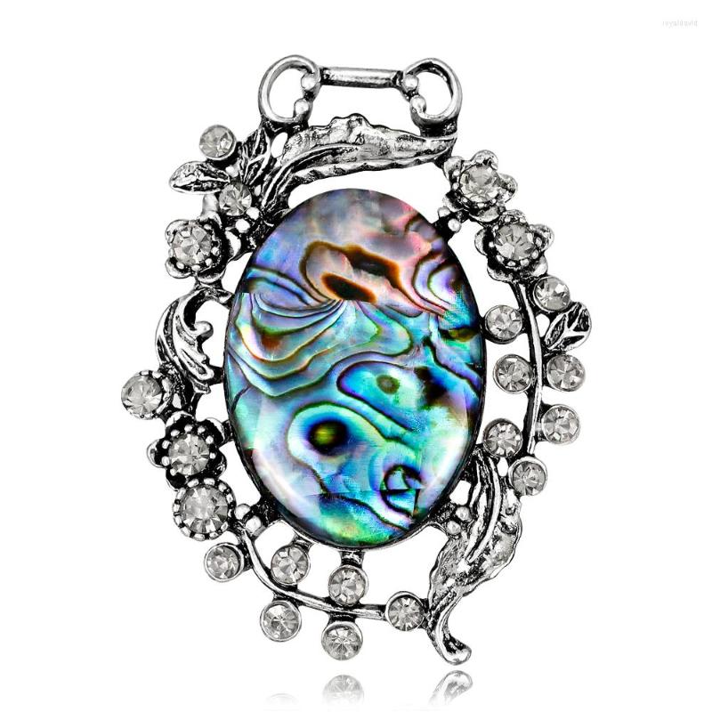 

Brooches 20 Pcs/ Lot Jewelry Oval Shaped Shell Brooch Pin For Women Men Gift Luxury