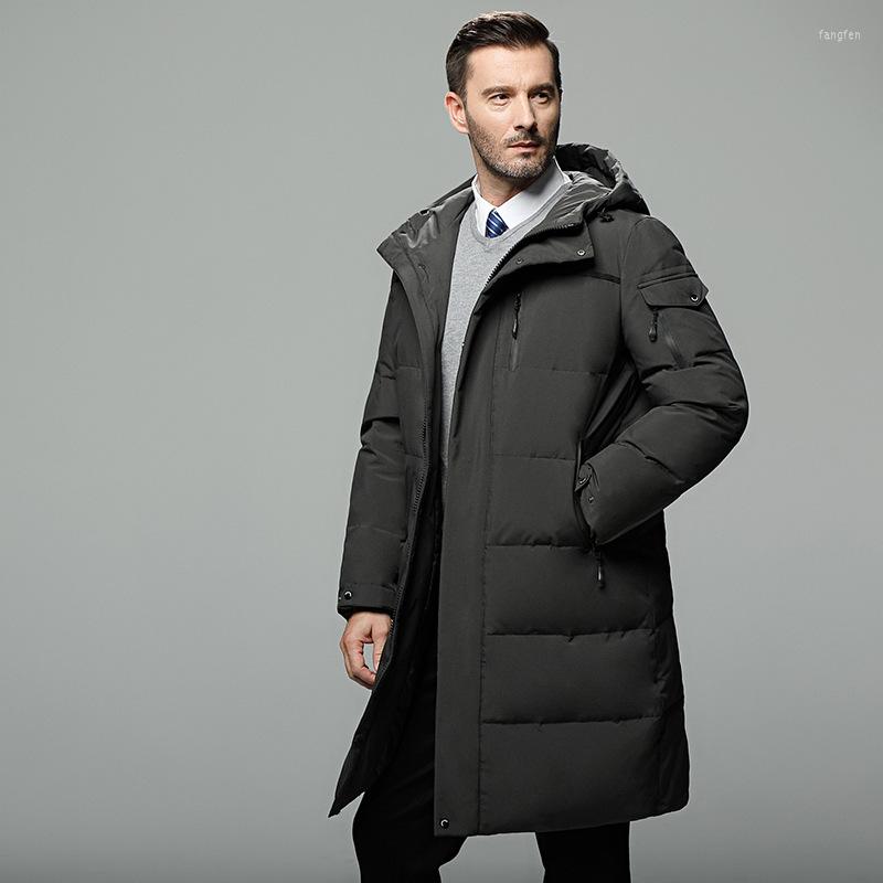

Men's Down Man Winter Coats In The Cotton-padded Jacket Dad Long With Velvet Thickening Coat, See chart