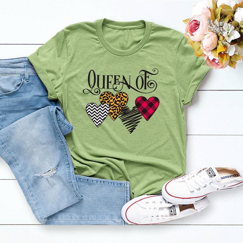 

Women's T Shirts Summer Women Shirt Casual Graphic Tee Tops Cute Love Hearts Print Short Sleeve Oversized Tshirts, Pink