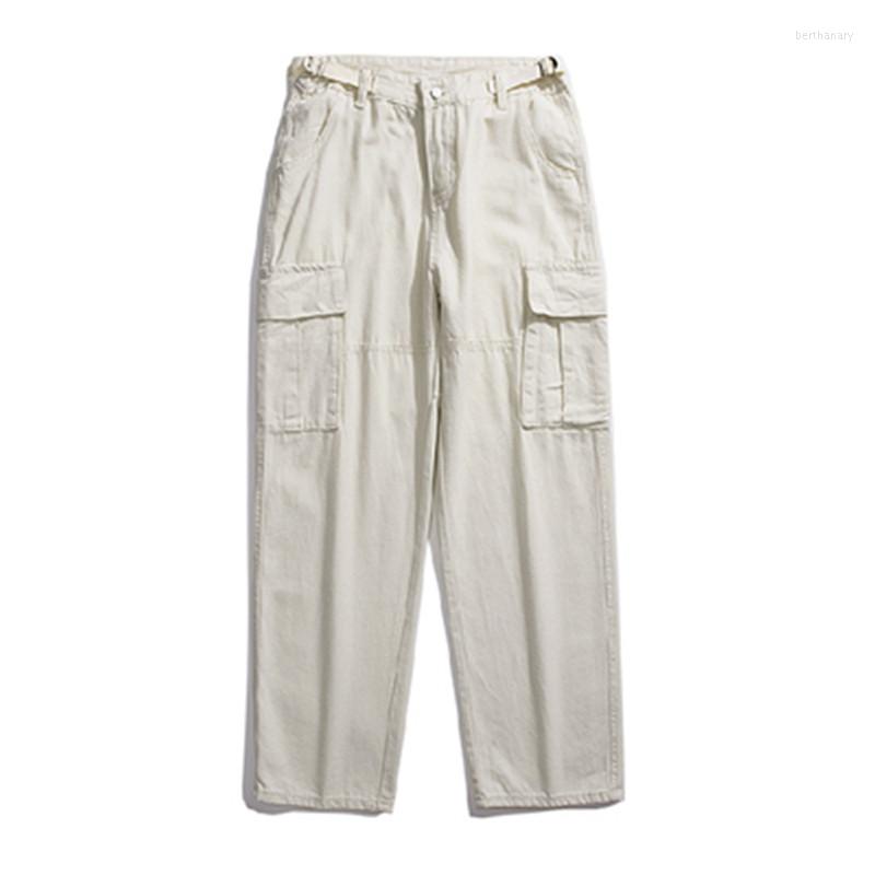 

Men' Pants Cotton Men Casual Loose Streetwear Mens Hip Hop Solid Trousers Man Full Length Black ArmyGreen Cargo Pant Jogging