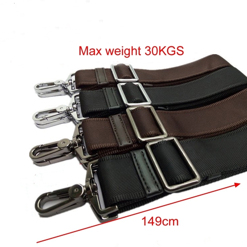 

Bag Parts Accessories 38mm max 30KGS strong hook nylon belt accessory men bags long shoulder strap man briefcase bag straps repair bag shoulder strap 230213