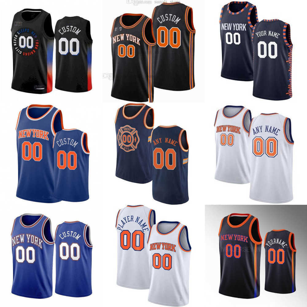 

Mens Women Youth New York''Knicks''Custom 4 Derrick Rose 13 Evan Fournier 30 Julius Randle 11 Jalen Brunson 9 RJ Barrett Basketball Jersey, Colour