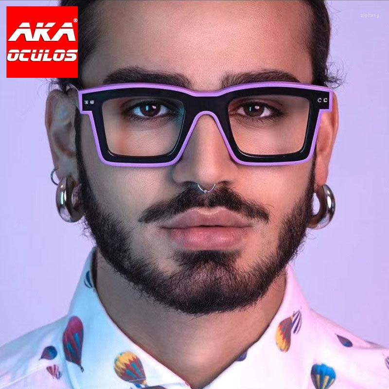 

Sunglasses Frames AKA OCULOS 2023 Square Anti Blue Light Glasses Men Ins Glass For Eye Women/Men Gafas