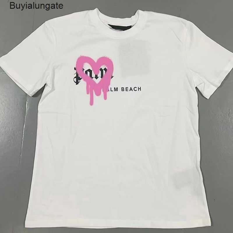 

Men' T-Shirts 2022 Summer PA Men Womens palm T shirt Mans Stylist Tee Guillotine Bear palms Printed Short Sleeve Truncated Bears Angles Tees angel tshirt TOWT, White