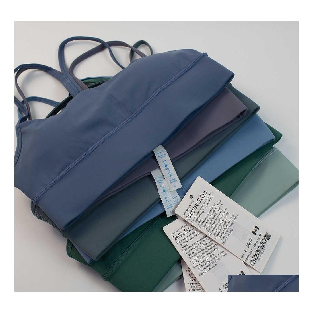 

Yoga Outfits Flowy Y Back Sports Bra Gym Clothes Womens Tank Tops Shockproof Running Fitness Training Tight Belt Pad Underwear Drop Dhiwu, Dark blue y bra