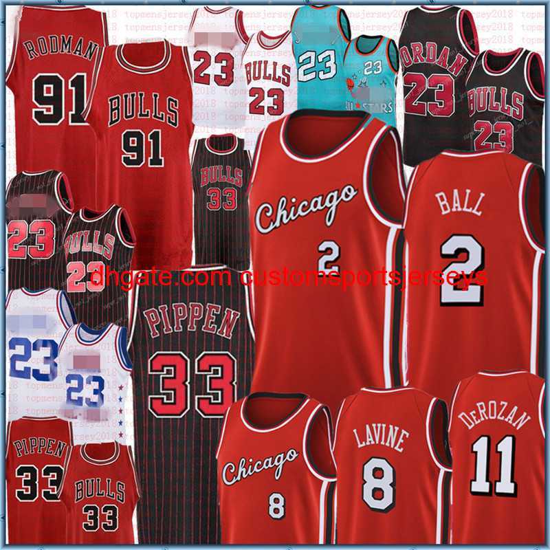 

Scottie 33 Pippen Jersey Dennis 91 Rodman Lonzo 2 Ball Demar 11 DeRozan Zach 8 LaVine Derrick 1 Rose Basketball Jerseys, Jersey1