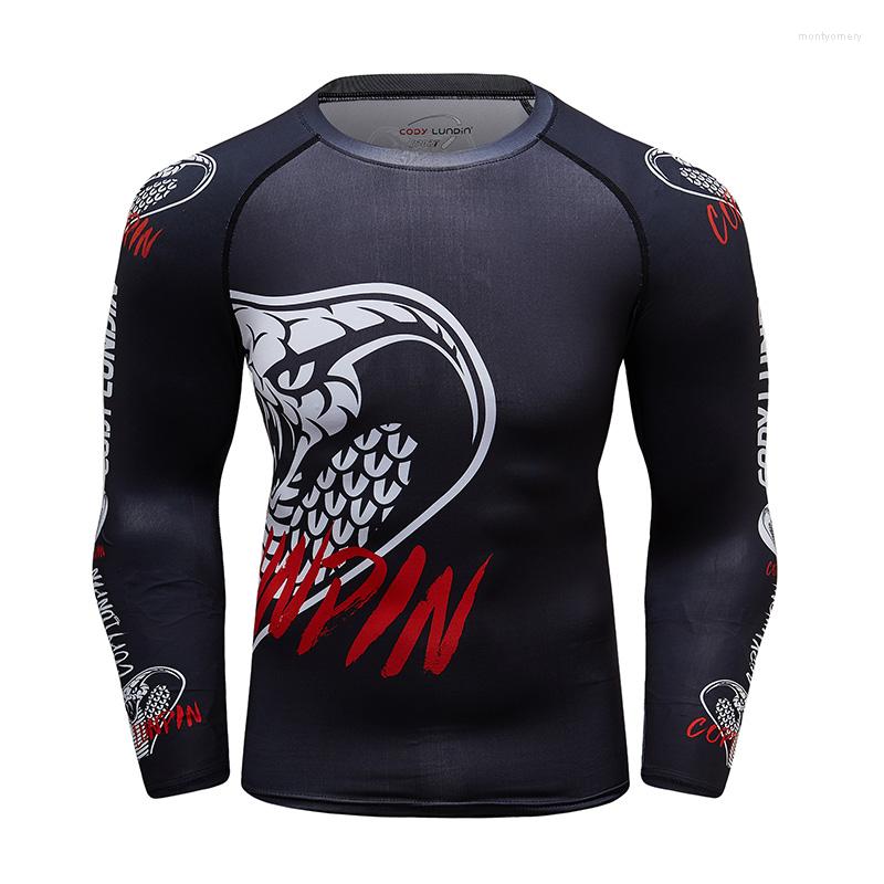 

Men's T Shirts Hight Quanlity Wholesale Sublimation Printed Compression Long Sleeve Tshirt Men Quick-dry Fitness Base Layer BJJ Rash Guard, Rh002